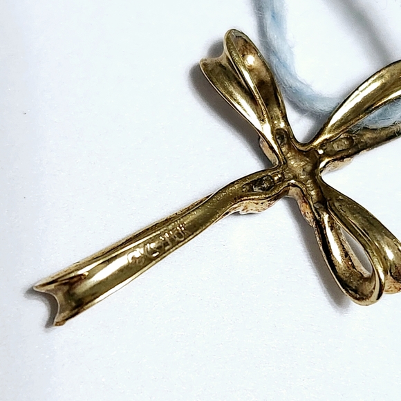 10K Gold Diamond Cross 1.0" - Picture 5 of 7
